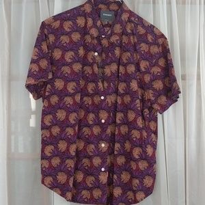 Bonobos pineapple print short sleeve shirt XL st